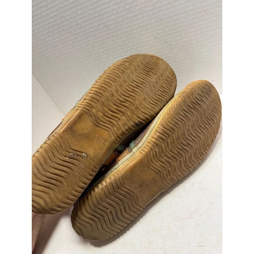 Spingle Move Brown Leather Low Top Sneakers Made in Japan Mens Size 10 LL